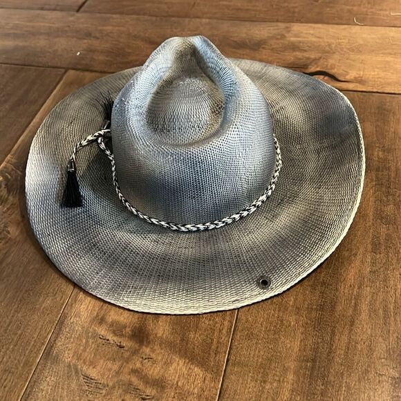 Free People x Peter Grimm Levon Distressed Straw Hat - Picture 4 of 8